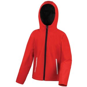 Result Core Hooded Softshell Jacket in Red Size: 13-14 Years Red 13-14 Years Result Core Hooded Softshell Jacket in Red Size: 13-14 Years Red 13-14 Years