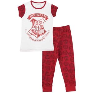 Harry Potter Girl's Hogwarts Short Sleeve Pyjamas in White Size: 11-12 Years White 11-12 Years Harry Potter Girl's Hogwarts Short Sleeve Pyjamas in White Size: 11-12 Years White 11-12 Years