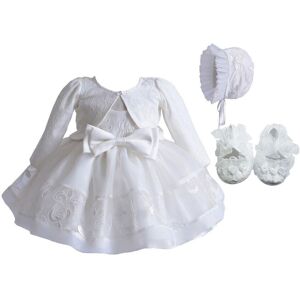 Cinda Girl's Christening Party Dress Set in Ivory Size: 6-9 m Ivory 6-9 m Cinda Girl's Christening Party Dress Set in Ivory Size: 6-9 m Ivory 6-9 m