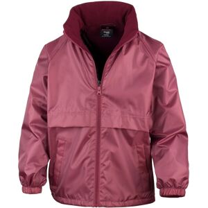 Result Burgundy Youth Microfleece Jacket - Kids Waterproof Coat Result Burgundy Youth Microfleece Jacket - Kids Waterproof Coat