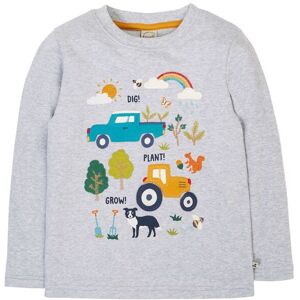 Frugi Boy's Adventure Circular Top in Grey Size: 3-4 Years Grey 3-4 Years Frugi Boy's Adventure Circular Top in Grey Size: 3-4 Years Grey 3-4 Years