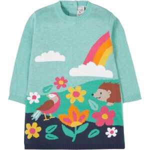 Frugi Girl's Ava Knitted Dress in Blue Size: 4-5 Years Blue 4-5 Years Frugi Girl's Ava Knitted Dress in Blue Size: 4-5 Years Blue 4-5 Years