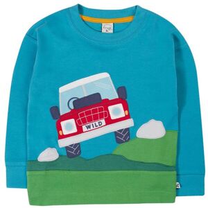 Frugi Boy's Owen Panel Circular Top in Blue Size: 5-6 Years Blue 5-6 Years Frugi Boy's Owen Panel Circular Top in Blue Size: 5-6 Years Blue 5-6 Years