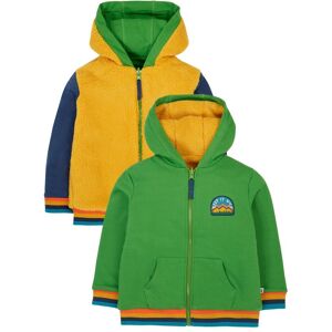 Frugi Boy's Helston Reversible Hoodie in Yellow Size: 6-7 Years Yellow 6-7 Years Frugi Boy's Helston Reversible Hoodie in Yellow Size: 6-7 Years Yellow 6-7 Years