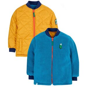 Frugi Robin Reversible Quilted Jacket in Yellow Size: 5-6 Years Yellow 5-6 Years Frugi Robin Reversible Quilted Jacket in Yellow Size: 5-6 Years Yellow 5-6 Years