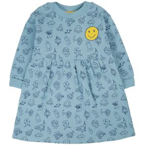 Frugi Girl's Easy On Waffle Dress in Blue Size: 10-11 Years Blue 10-11 Years Frugi Girl's Easy On Waffle Dress in Blue Size: 10-11 Years Blue 10-11 Years
