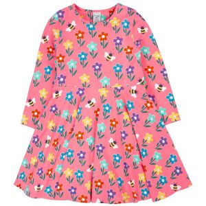 Frugi Girl's Sofia Skater Dress in Pink Size: 3-4 Years Pink 3-4 Years Frugi Girl's Sofia Skater Dress in Pink Size: 3-4 Years Pink 3-4 Years
