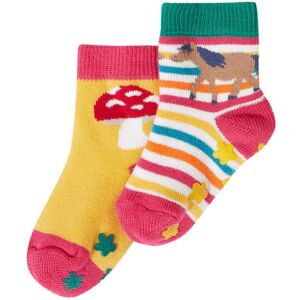 Frugi Girl's Grippy Socks 2 Pack Size: 6-12 m Multicolor 6-12 m Frugi Girl's Grippy Socks 2 Pack Size: 6-12 m Multicolor 6-12 m