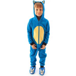 Sonic the Hedgehog Onesie Unisex Kids Blue Official Merch Size: 6-7 Years Blue 6-7 Years Sonic the Hedgehog Onesie Unisex Kids Blue Official Merch Size: 6-7 Years Blue 6-7 Years