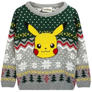 Pokemon Boy's Christmas Jumper Boys Grey Official Merch Size: 9-10 Years Grey 9-10 Years Pokemon Boy's Christmas Jumper Boys Grey Official Merch Size: 9-10 Years Grey 9-10 Years