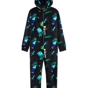 Minecraft Boy's Super Soft Sherpa Fleece Onesie Size: 7-8 Years Multicolor 7-8 Years Minecraft Boy's Super Soft Sherpa Fleece Onesie Size: 7-8 Years Multicolor 7-8 Years