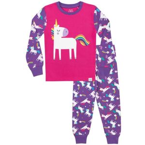 Harry Bear Girl's Unicorn Print Cosy Snuggle Fit Pyjamas in Purple Size: 10-11 Years Purple 10-11 Years Harry Bear Girl's Unicorn Print Cosy Snuggle Fit Pyjamas in Purple Size: 10-11 Years Purple 10-11 Years