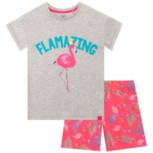 Harry Bear Girl's Flamazing Flamingo Short Pyjamas in Pink Size: 7-8 Years Pink 7-8 Years Harry Bear Girl's Flamazing Flamingo Short Pyjamas in Pink Size: 7-8 Years Pink 7-8 Years