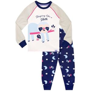 Harry Bear Girl's Sleeping Like A Sloth Cosy Snuggle Fit Pyjamas in Purple Size: 7-8 Years Purple 7-8 Years Harry Bear Girl's Sleeping Like A Sloth Cosy Snuggle Fit Pyjamas in Purple Size: 7-8 Years Purple 7-8 Years
