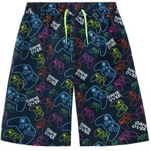 Harry Bear Boy's Gaming Console Swim Shorts With Back Pocket in Blue Size: 7-8 Years Blue 7-8 Years Harry Bear Boy's Gaming Console Swim Shorts With Back Pocket in Blue Size: 7-8 Years Blue 7-8 Years