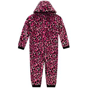 Harry Bear Girl's Long Sleeve Hooded Animal Print Onesie in Pink Size: 6-7 Years Pink 6-7 Years Harry Bear Girl's Long Sleeve Hooded Animal Print Onesie in Pink Size: 6-7 Years Pink 6-7 Years