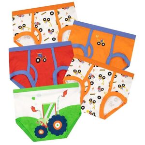 Harry Bear Boy's Tractor Underwear 5 Pack in Orange Size: 7-8 Years Orange 7-8 Years Harry Bear Boy's Tractor Underwear 5 Pack in Orange Size: 7-8 Years Orange 7-8 Years