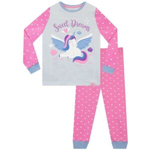 Harry Bear Girl's Sweet Dreams Unicorn Cosy Snuggle Fit Pyjamas in Pink Size: 5-6 Years Pink 5-6 Years Harry Bear Girl's Sweet Dreams Unicorn Cosy Snuggle Fit Pyjamas in Pink Size: 5-6 Years Pink 5-6 Years