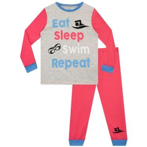 Harry Bear Girl's Eat Sleep Repeat Swim Pyjamas in Pink Size: 6-7 Years Pink 6-7 Years Harry Bear Girl's Eat Sleep Repeat Swim Pyjamas in Pink Size: 6-7 Years Pink 6-7 Years