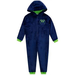 Harry Bear Boy's Long Sleeve Hooded Born To Be A Gamer Onesie in Blue Size: 6-7 Years Blue 6-7 Years Harry Bear Boy's Long Sleeve Hooded Born To Be A Gamer Onesie in Blue Size: 6-7 Years Blue 6-7 Years