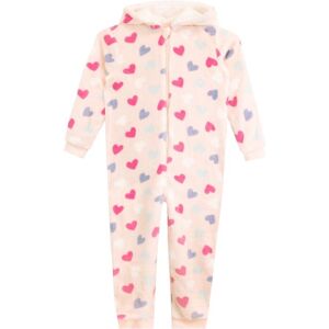 Harry Bear Girl's Kids Hearts Onesie in Pink Size: 12-13 Years Pink 12-13 Years Harry Bear Girl's Kids Hearts Onesie in Pink Size: 12-13 Years Pink 12-13 Years