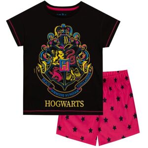 Harry Potter Girl's Hogwarts Short Pyjamas in Black Size: 6-7 Years Black 6-7 Years Harry Potter Girl's Hogwarts Short Pyjamas in Black Size: 6-7 Years Black 6-7 Years