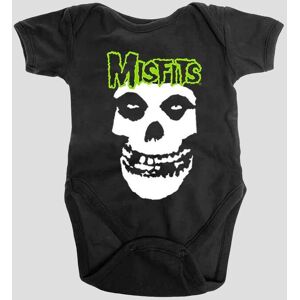 Misfits Skull & Logo Baby Grow in Black Size: 24 m Black 24 m Misfits Skull & Logo Baby Grow in Black Size: 24 m Black 24 m