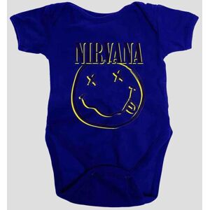 Nirvana Inverse Grunge Smile Baby Grow in Blue Size: 6-9 m Blue 6-9 m Nirvana Inverse Grunge Smile Baby Grow in Blue Size: 6-9 m Blue 6-9 m