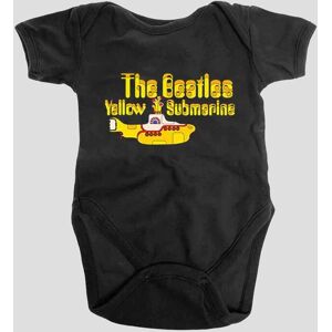 Beatles Yellow Submarine Logo Baby Grow in Black Size: 0-3 m Black 0-3 m Beatles Yellow Submarine Logo Baby Grow in Black Size: 0-3 m Black 0-3 m