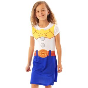 Disney Girl's Short Sleeve Skater Dress in White Size: 7-8 Years White 7-8 Years Disney Girl's Short Sleeve Skater Dress in White Size: 7-8 Years White 7-8 Years