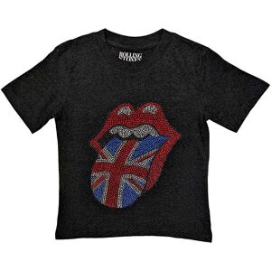 The Rolling Stones Diamante British Tongue T-Shirt in Black Size: 9-10 Years Black 9-10 Years The Rolling Stones Diamante British Tongue T-Shirt in Black Size: 9-10 Years Black 9-10 Years