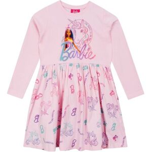Barbie Girl's Long Sleeve Unicorn Dress in Pink Size: 7-8 Years Pink 7-8 Years Barbie Girl's Long Sleeve Unicorn Dress in Pink Size: 7-8 Years Pink 7-8 Years