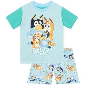 Bluey Boy's Short Sleeve Heeler Family Pyjamas in Blue Size: 7-8 Years Blue 7-8 Years Bluey Boy's Short Sleeve Heeler Family Pyjamas in Blue Size: 7-8 Years Blue 7-8 Years
