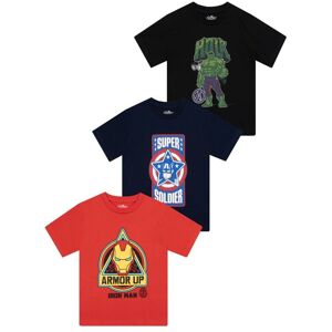 Marvel Boy's Avengers T-Shirts 3 Pack Size: 5-6 Years Multicolor 5-6 Years Marvel Boy's Avengers T-Shirts 3 Pack Size: 5-6 Years Multicolor 5-6 Years