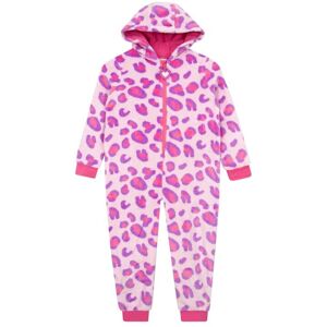 Harry Bear Girl's Leopard Print Onesie in Pink Size: 12-13 Years Pink 12-13 Years Harry Bear Girl's Leopard Print Onesie in Pink Size: 12-13 Years Pink 12-13 Years
