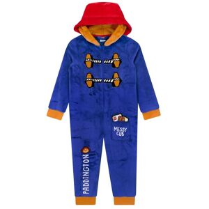 Paddington Bear Boy's Hooded Fleece Onesie With 3D Hat in Blue Size: 3-4 Years Blue 3-4 Years Paddington Bear Boy's Hooded Fleece Onesie With 3D Hat in Blue Size: 3-4 Years Blue 3-4 Years