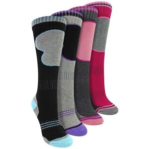 Sock Snob Girl's 4 Pack Ski Socks Thermal Winter Cushioned Socks Size: 11-13 Years Multicolor 11-13 Years Sock Snob Girl's 4 Pack Ski Socks Thermal Winter Cushioned Socks Size: 11-13 Years Multicolor 11-13 Years