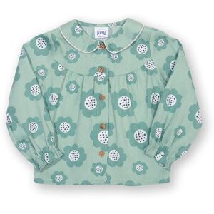Kite Girl's Big Bloom Organic Cotton Blouse in Green Size: 9-12 m Green 9-12 m Kite Girl's Big Bloom Organic Cotton Blouse in Green Size: 9-12 m Green 9-12 m