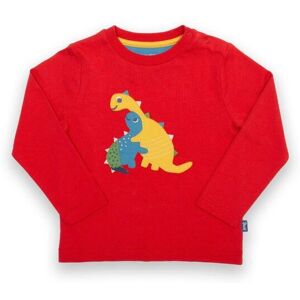 Kite Boy's Dino Hug Organic Cotton T-Shirt in Red Size: 12-18 m Red 12-18 m Kite Boy's Dino Hug Organic Cotton T-Shirt in Red Size: 12-18 m Red 12-18 m