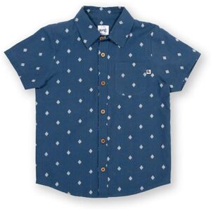 Kite Boy's Dobby Diamond Organic Cotton Shirt in Navy Size: 4 Years Navy 4 Years Kite Boy's Dobby Diamond Organic Cotton Shirt in Navy Size: 4 Years Navy 4 Years
