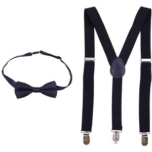 Neel Blue Kids Braces Bow Tie Set, Fully Elasticated Y Shape Suspender, 25mm Wide in Navy Size: 6 Years Navy 6 Years Neel Blue Kids Braces Bow Tie Set, Fully Elasticated Y Shape Suspender, 25mm Wide in Navy Size: 6 Years Navy 6 Years