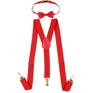 Neel Blue Kids Braces Bow Tie Set, Fully Elasticated Y Shape Suspender, 25mm Wide in Red Size: 6 Years Red 6 Years Neel Blue Kids Braces Bow Tie Set, Fully Elasticated Y Shape Suspender, 25mm Wide in Red Size: 6 Years Red 6 Years