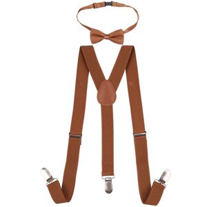 Neel Blue Kids Braces Bow Tie Set, Fully Elasticated Y Shape Suspender, 25mm Wide in Brown Size: 6 Years Brown 6 Years Neel Blue Kids Braces Bow Tie Set, Fully Elasticated Y Shape Suspender, 25mm Wide in Brown Size: 6 Years Brown 6 Years