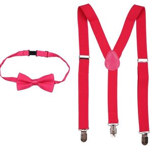 Neel Blue Kids Braces Bow Tie Set, Fully Elasticated Y Shape Suspender, 25mm Wide in Dark Pink Size: 6 Years Dark Pink 6 Years Neel Blue Kids Braces Bow Tie Set, Fully Elasticated Y Shape Suspender, 25mm Wide in Dark Pink Size: 6 Years Dark Pink 6 Years