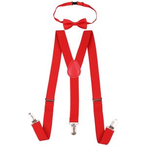 Neel Blue Kids Braces & Bow Tie Set, Fully Elastic Y Shape Suspender, 25mm Wide in Red Size: 12-16 Years Red 12-16 Years Neel Blue Kids Braces & Bow Tie Set, Fully Elastic Y Shape Suspender, 25mm Wide in Red Size: 12-16 Years Red 12-16 Years