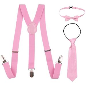 Neel Blue Kids Braces, Bow Tie & Necktie Set, 12-16 Years Y Shape Suspender in Light Pink Light Pink 12-16 Years Neel Blue Kids Braces, Bow Tie & Necktie Set, 12-16 Years Y Shape Suspender in Light Pink Light Pink 12-16 Years