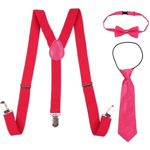 Neel Blue Kids Braces, Bow Tie & Necktie Set, 12-16 Years Y Shape Suspender in Dark Pink Dark Pink 12-16 Years Neel Blue Kids Braces, Bow Tie & Necktie Set, 12-16 Years Y Shape Suspender in Dark Pink Dark Pink 12-16 Years