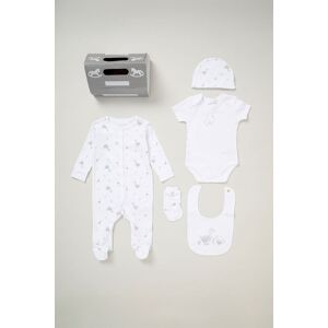 Rock a Bye Baby Cotton 5-Piece Baby Gift Set in White Size: Newborn White Newborn Rock a Bye Baby Cotton 5-Piece Baby Gift Set in White Size: Newborn White Newborn