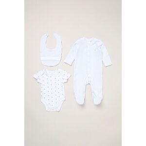 Rock a Bye Baby Boy's Baby 3-Piece Velour Sleepsuit, Bodysuit & Bib Gift Set in Baby Blue Size: Newborn Baby Blue Newborn Rock a Bye Baby Boy's Baby 3-Piece Velour Sleepsuit, Bodysuit & Bib Gift Set in Baby Blue Size: Newborn Baby Blue Newborn