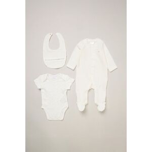 Rock a Bye Baby Baby 3-Piece Velour Sleepsuit, Bodysuit & Bib Gift Set in Cream Size: Newborn Cream Newborn Rock a Bye Baby Baby 3-Piece Velour Sleepsuit, Bodysuit & Bib Gift Set in Cream Size: Newborn Cream Newborn